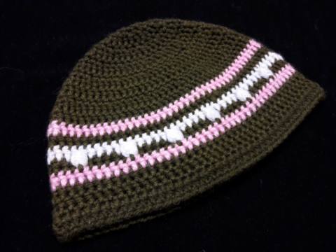 Kvačkana kapa Bunkica bela 96